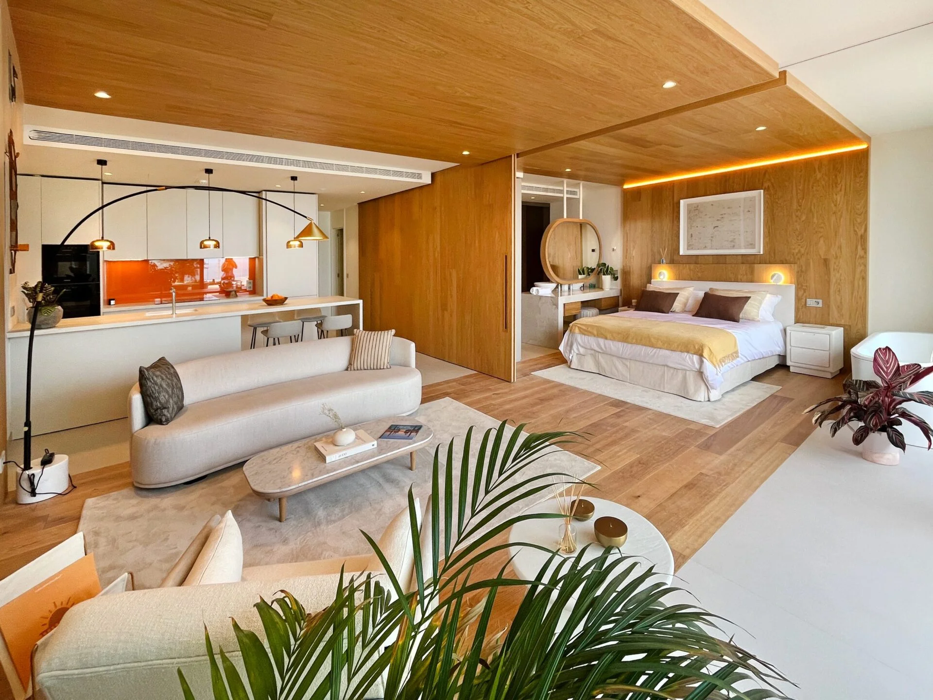 South Residences – mutable wall open living to bedroom